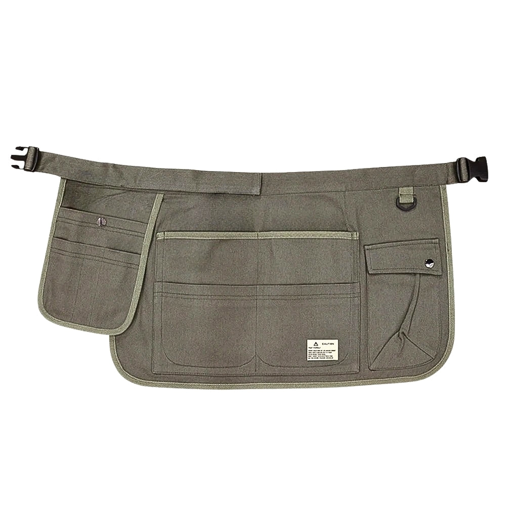 Gardening Apron Army Green Half Waist Canvas Multi Pocket Tool Carrier Tool Carriers Aprons & Belts