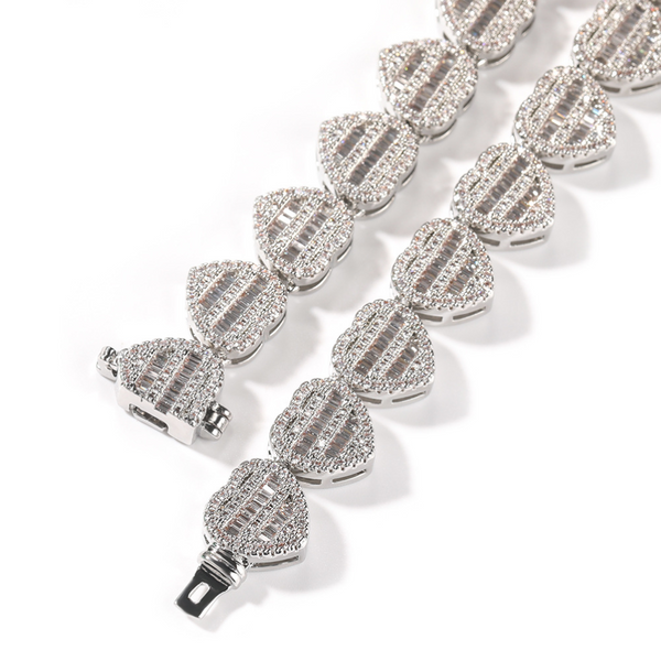 Veile Studios Heart Shaped Love Necklace Set With Zircon Personalised Fashion Design Necklaces & Pendants