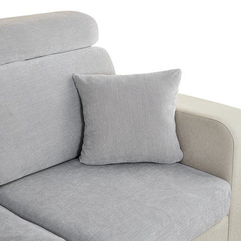 Pillowcase 45X45cm Light Gray Polyester Chenille Thick Stretchable Cushion Cover Pillow Cases