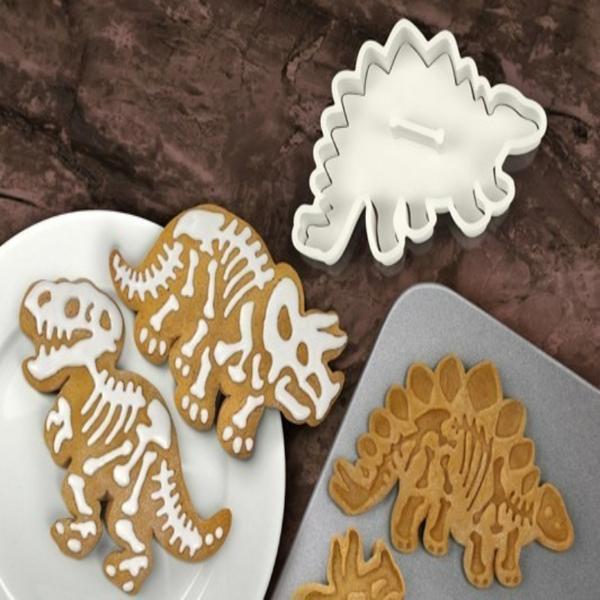 Set Of Dinosaur Baking Molds Cookie Cutter Tools