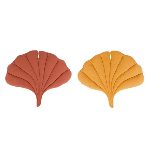 Elosung 1 Pcs Yellow Leaf Shaped Pet Sleeping Mat Durable Dog Floor Pad & Cat Bed For And Playtime Pet Beds