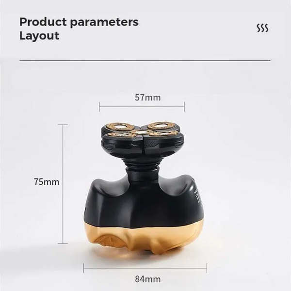 6 In 1 Men's Rechargeable Bald Head 5 Floating Heads Electric Shaver Men's Shavers