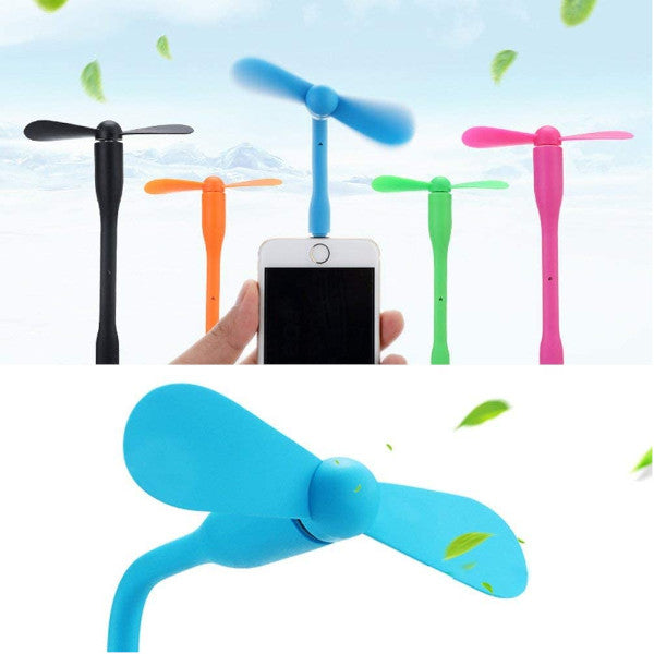 6 Pack Usb Mini Fan Silent Flexible Portable Cooling Cooler Quiet Travel Compatible Any Colors