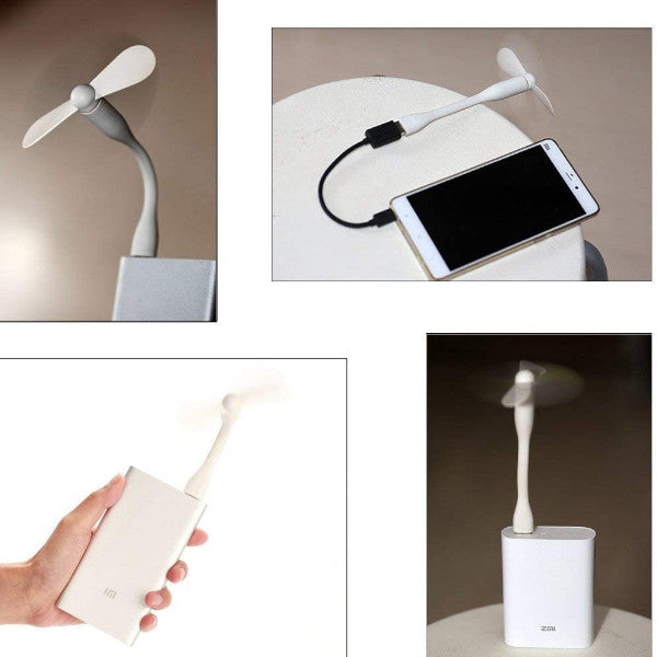 6 Pack Usb Mini Fan Silent Flexible Portable Cooling Cooler Quiet Travel Compatible Any Colors