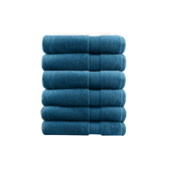 6 Piece Ultra Light Cotton Face Washers Towels & Washcloths