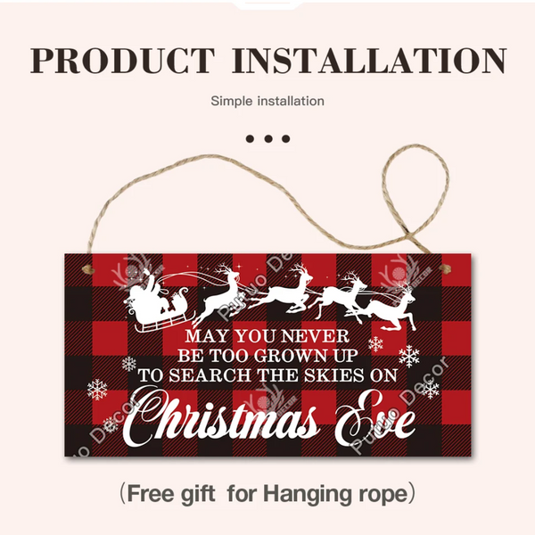 New Year Decoration Home Hanging Sign Door Christmas Tree Ornament Gift Plaques & Signs