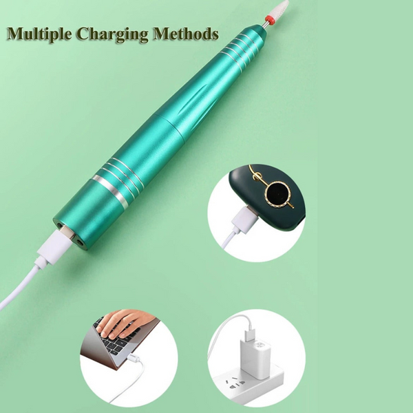 Rechargeable Electric Nail File Cordless Drill Machine Kit For Acrylic Gel Manicure Electric Files & Tools