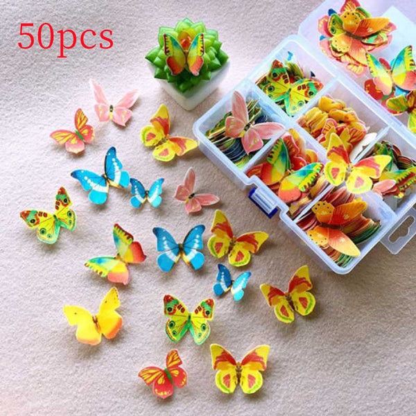 Other Decorating Tools Baking Cake Decorating Butterfly Card Ornament For Home And Garden Use