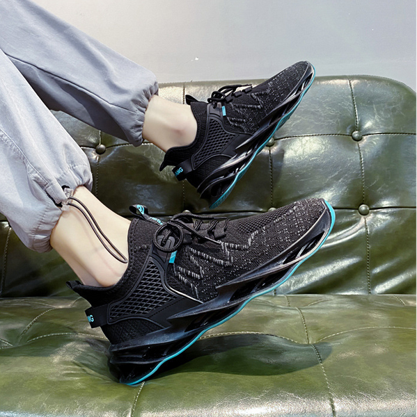 Mens Outdoor Running Breathable Sneakers Unique Design Stylish Beautiful Athletic Shoes