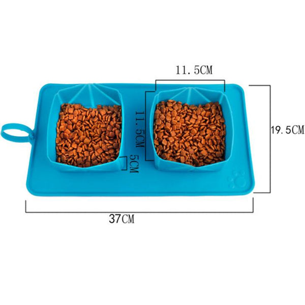 Silicone Foldable Travel Pet Bowl Dog Cat Feeding Equipment Dishes Feeders & Fountains