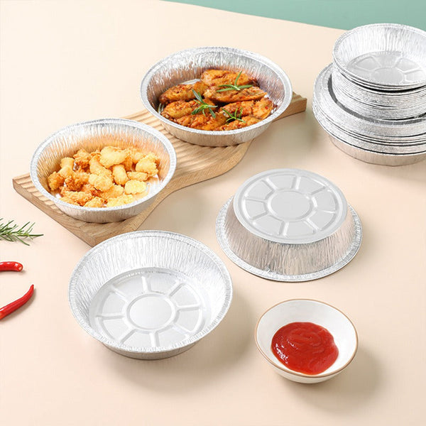 Non Stick Aluminum Foil Liners Air Fryer Disposable Oil Proof Steaming Basket Drip Pan Tray Air Fryer Accessories