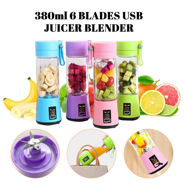 Portable Usb Blender Juicer Travel Bottle