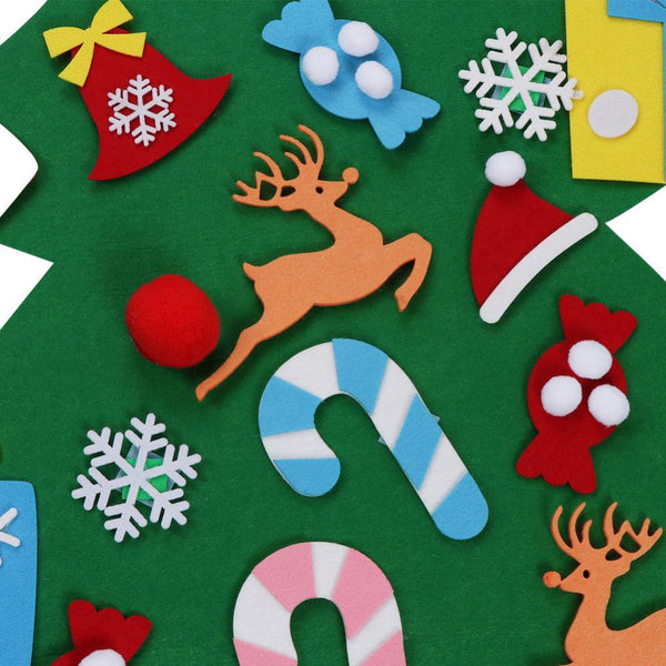 Diy Felt Christmas Tree Children Gifts Wall Decoration Party Decorations