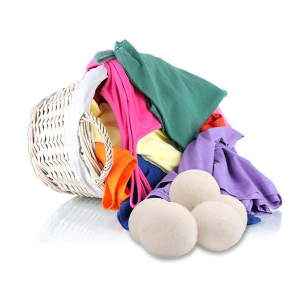 6Pcs 6Cm Wool Tumble Dryer Anti Static Balls Reusable Laundry Accessories