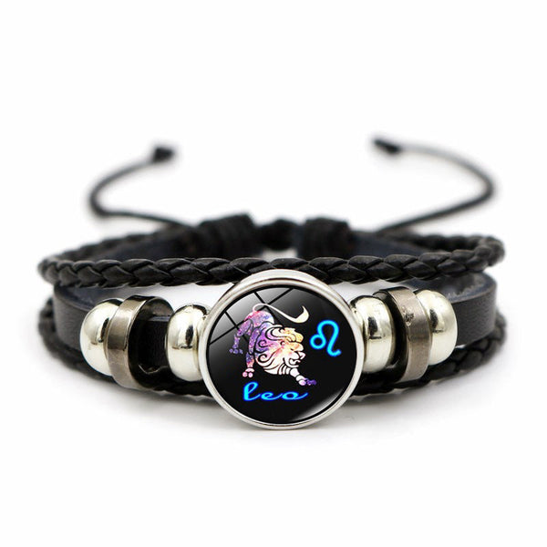 Veile Studios Gem Fashion Creative Leather Weaving Beaded Bracelet For Jewellery Bracelets