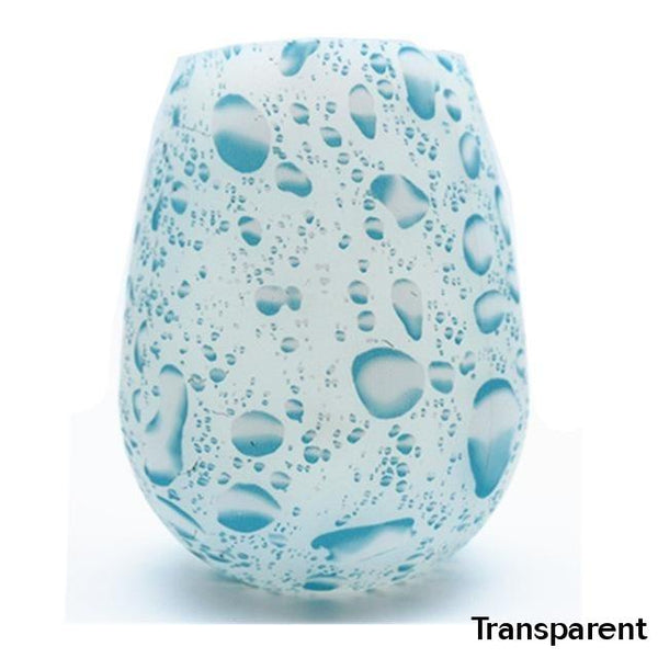 Unbreakable Silicone Wine Glasses Bpa Free Printed Outdoor Cups For Travel Picnic Pool Boat Camping Glassware & Drinkware