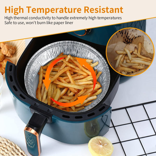 Non Stick Aluminum Foil Liners Air Fryer Disposable Oil Proof Steaming Basket Drip Pan Tray Air Fryer Accessories