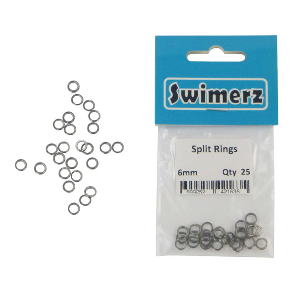 Swimerz 6Mm Split Ring Stainless Steel 25 Pack Other Terminal Tackle