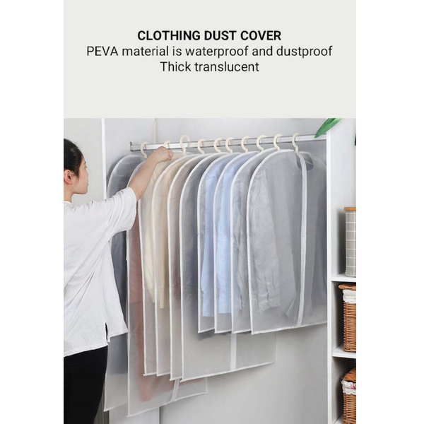 6 / 12Pcs Garment Pouch Case Organizer Dress Clothes Suit Coat Dust Cover Wardrobe Hanging Storage Bags Garment Bags