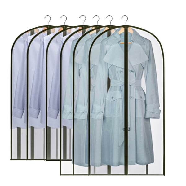 6 / 12Pcs Garment Pouch Case Organizer Dress Clothes Suit Coat Dust Cover Wardrobe Hanging Storage Bags Garment Bags