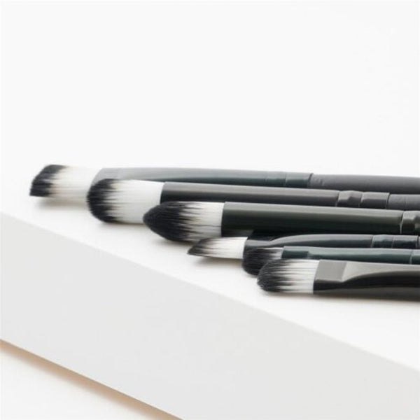 6Pcs Eyeshadow Eyebrow Powder Concealer Brush Cosmetic Make Up Tool Black Brushes