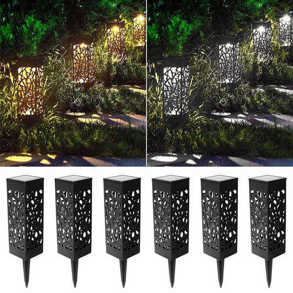 6Pcs Led Solar Outdoor Waterproof Garden Security Landscape Light