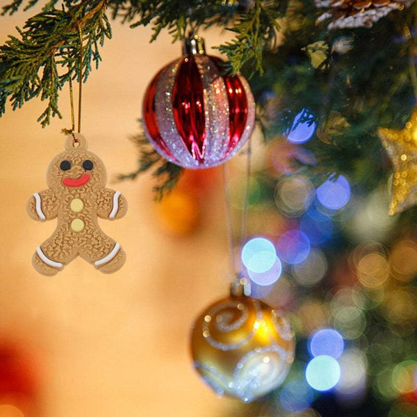 Christmas Tree Decorations 6Pcs / Set Gingerbread Man Hanging Pendants Seasonal Decorations