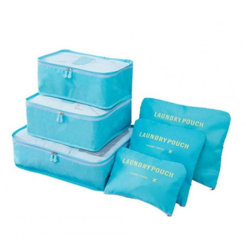 6Pcs Set Multifunction Storage Bag For Travel Clothes Luggage Organizer Storage Bags