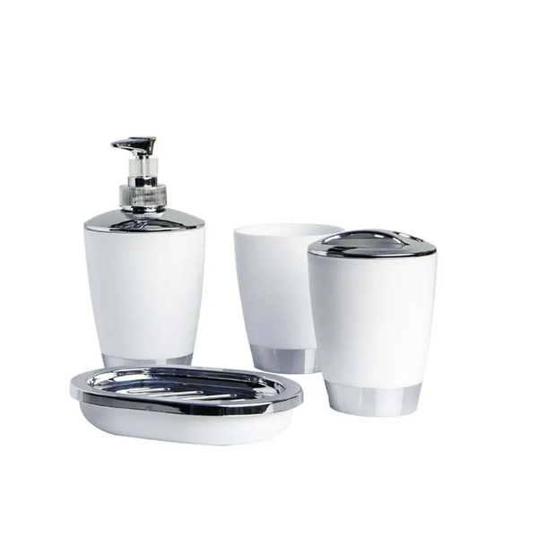 6Pcs / Set Bathroom Accessories Sets Toothpaste Brush Holder Hand Soap Shampoo Storage Bottle Tumblers & Toothbrush Holders