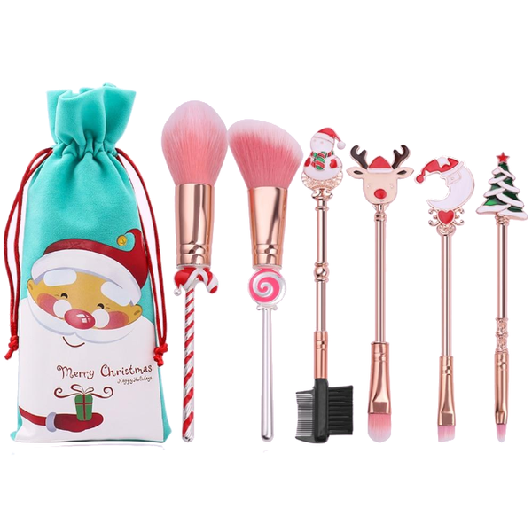 6Pcs / Set Christmas Makeup Brushes Stocking Fillers