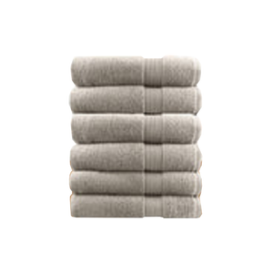 6 Piece Ultra Light Cotton Face Washers In Beige