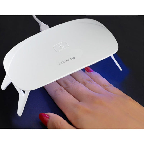 6W Led Uv Mini Nail Dryer Curing Lamp 60S Timer Usb Portable For Gel Nails Based Polishes