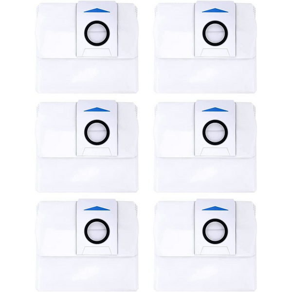 6 X Auto Empty Station Dust Bags For Ecovacs Deebot X1 Omni Series Robots