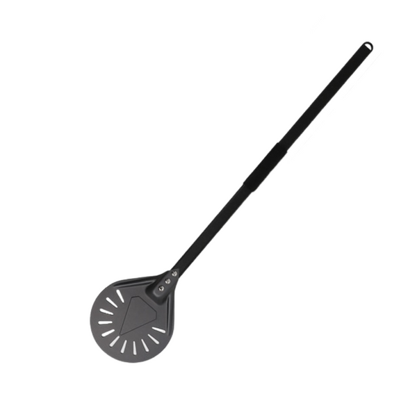Pizza Shovel 102.5 Centimetre Dark Grey Perforated Peel Metal Handle Baking Tool Pizza Paddles