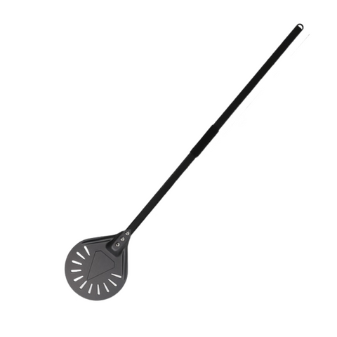 Pizza Shovel 118 Centimetre Dark Grey Perforated Peel Metal Handle Baking Tool Pizza Paddles