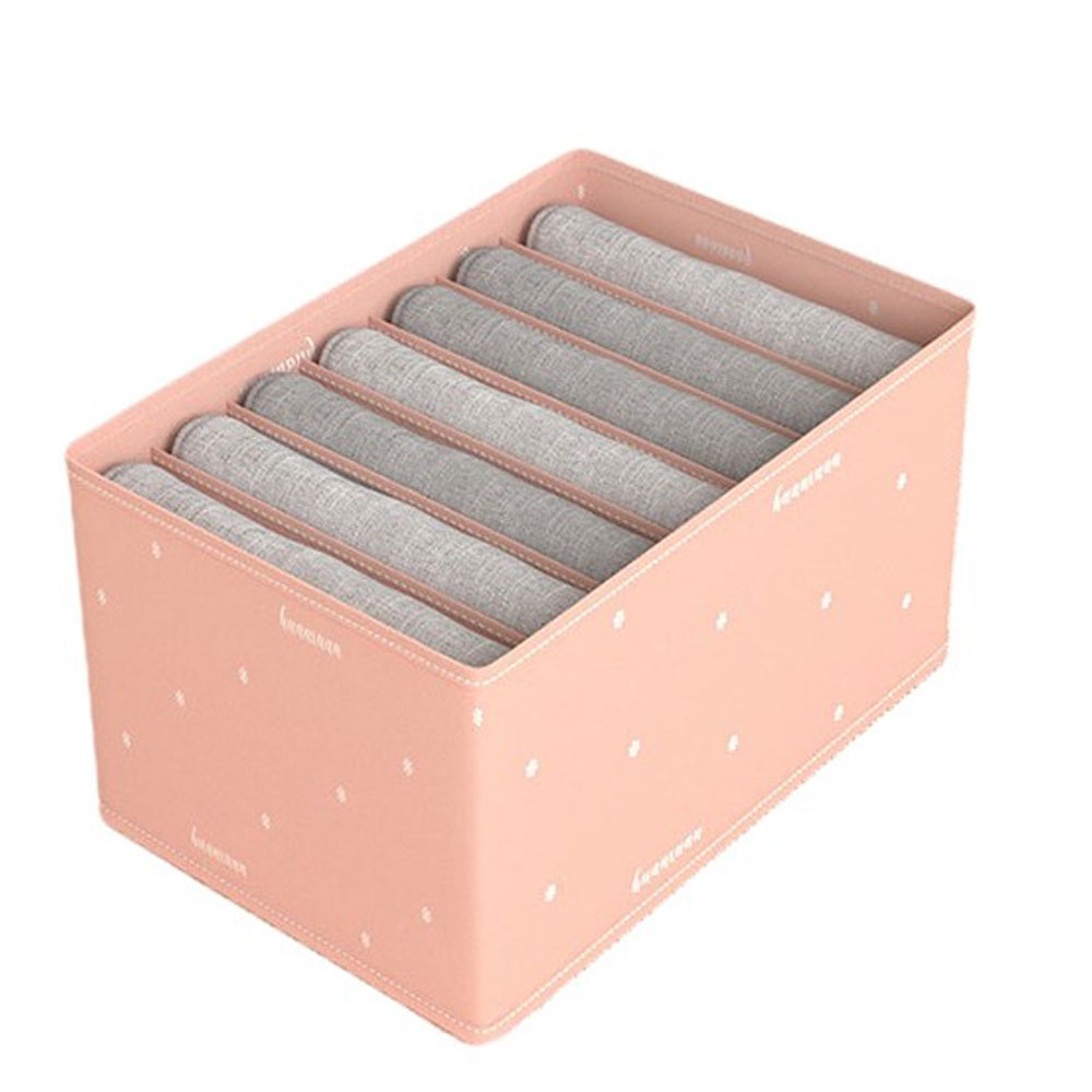 7 Grid Pants Storage Box Clothes Timesaving Spacesaving Closet Grids Divide Closet Organisers
