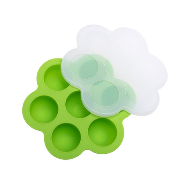 7 Hole Silicone Little One Food Storage Box Sealed Fresh Ice Tray Mold Ice Cubes Trays & Moulds