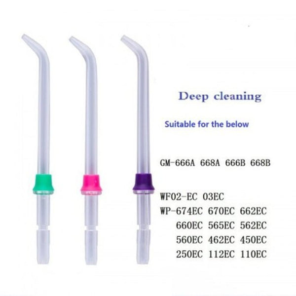 7 Pieces Replacement Nozzles Oral Irrigator Water Flosser Tooth Cleaning Care Air & Water Flossers