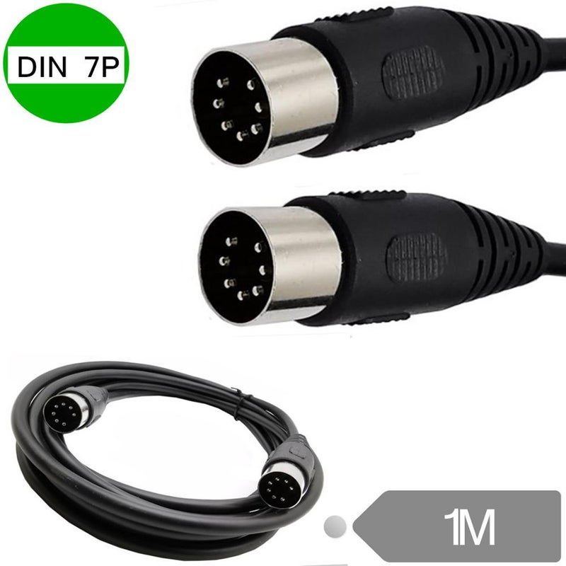 7 Pin Din Midi Cable 7Pin Male To Controller Interface 1M Cables Snakes ...