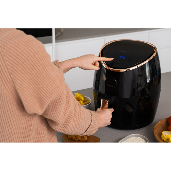7.1L Digital Air Fryer Kitchen Appliances (Black/Rose Gold)