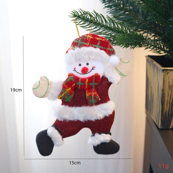 Christmas Dancing Bear Snowman Reindeer Hanging Ornament For Tree Seasonal Decorations