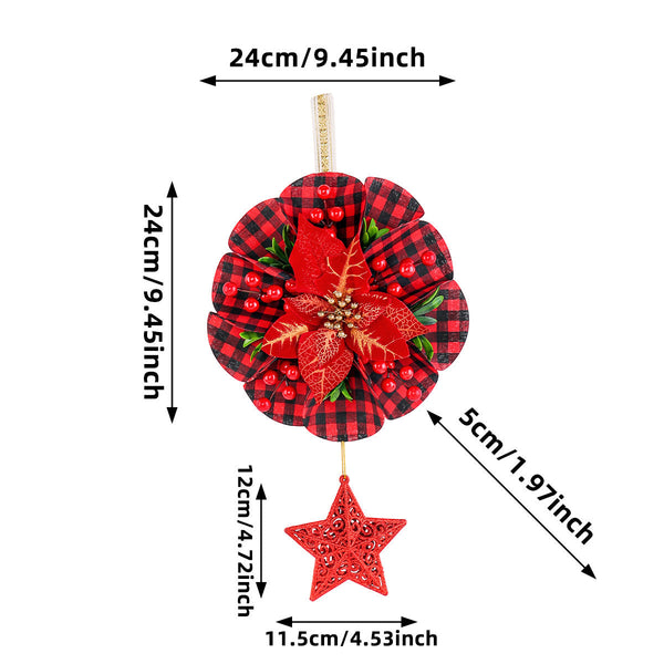 Christmas Wreath Door And Window Decorations Seasonal Decorations