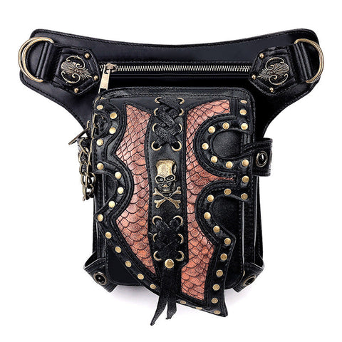 Steampunk Motorcycle Bag Women Backpacks