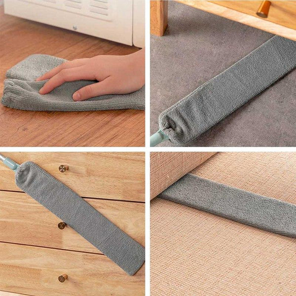 Bedside Dust Brush Long Handle Mop Sweep Magic Microfibre Duster Dusters