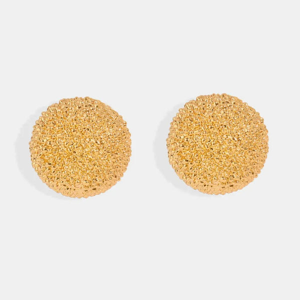 Gold Plated Geometric Stud Earrings