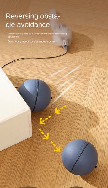 Cat Toy Self Entertainment Energy Consumption Mouse Teaser Wand Exercise Electric Automatic Teasing Ball Supplies Cat Toys