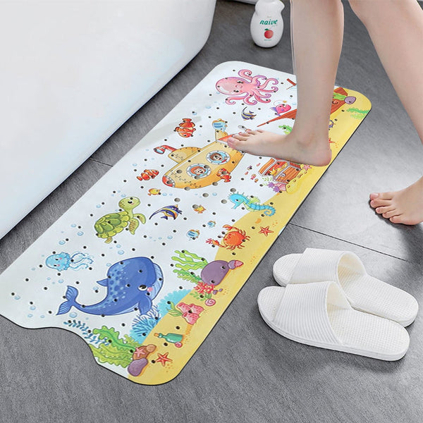 70X40cm Kids Cartoon Bathtub Mat Non Slip Shower With Suction Cup Construction Bath Mats Rugs & Toilet Covers