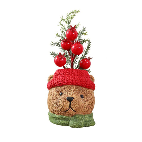 Santa Claus Snowman Resin Christmas Decoration Figurines Elf Dolls Ornament Display Items Wholesale Seasonal Decorations