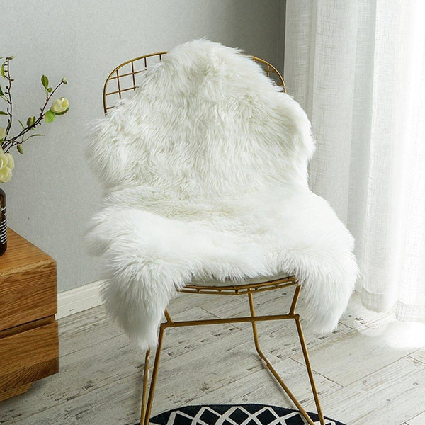 Faux Sheepskin Rug Soft Comfy Decor Rugs