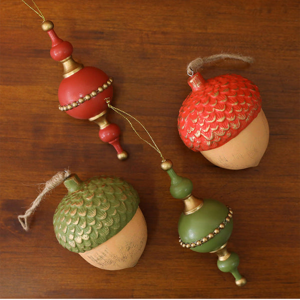 Christmas Acorn Star Tree Ornament Holiday Decoration Hanging Seasonal Decorations